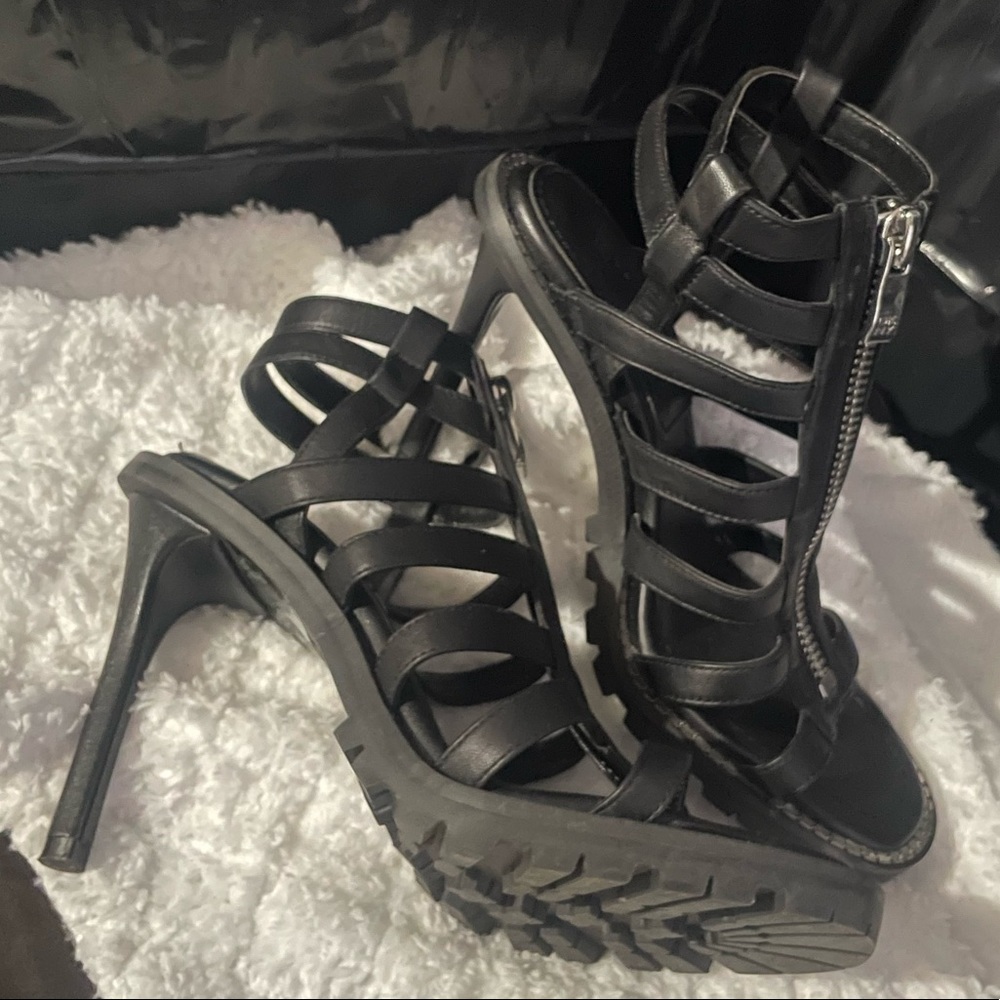 Sexy zipper stilettos NWOT